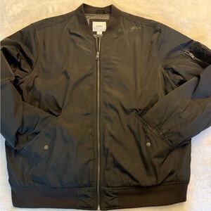 Old Navy Men's Dark Bomber Jacket XL (check notes)
